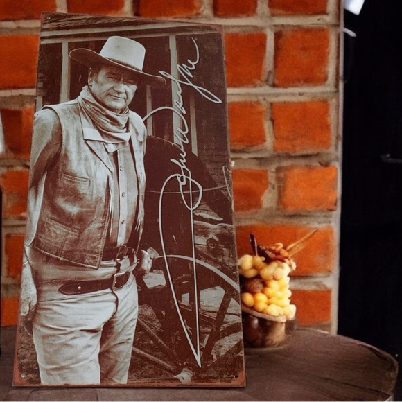 John Wayne “The Duke” Signature Cowboy Western Actor Hollywood Icon Metal Sign - Picture 2 of 6